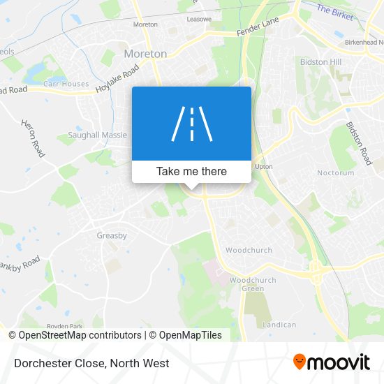 Dorchester Close map