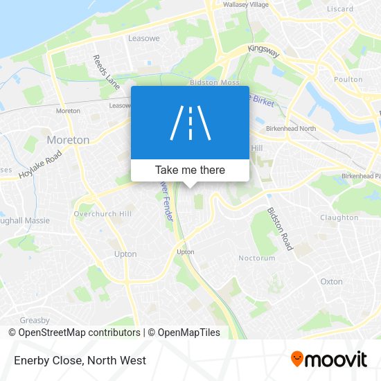 Enerby Close map