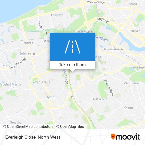 Everleigh Close map