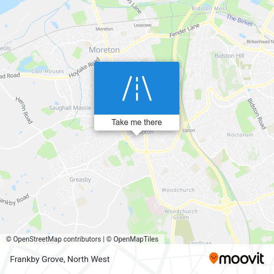 Frankby Grove map