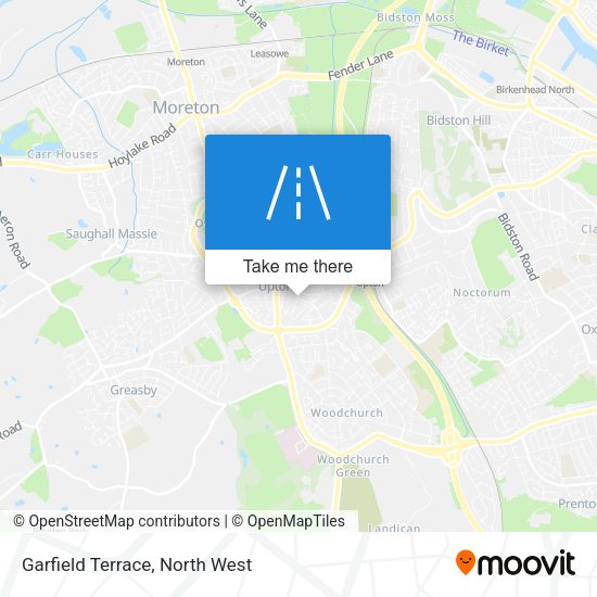 Garfield Terrace map