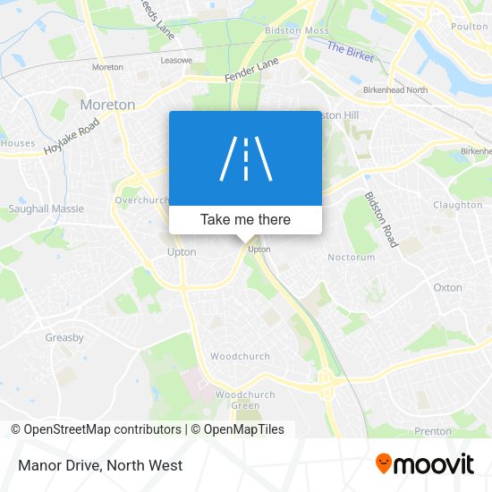 Manor Drive map
