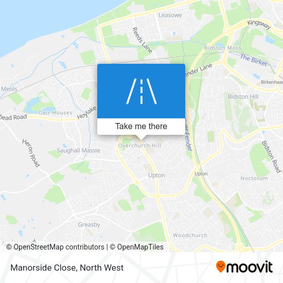 Manorside Close map