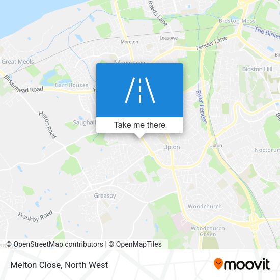 Melton Close map