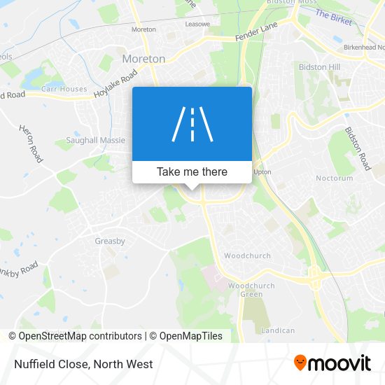Nuffield Close map