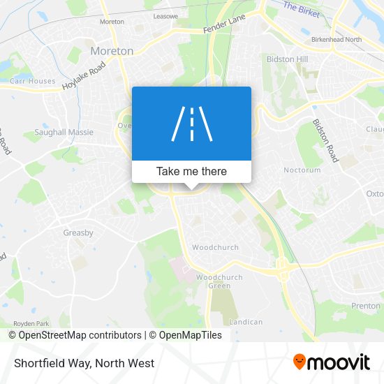 Shortfield Way map
