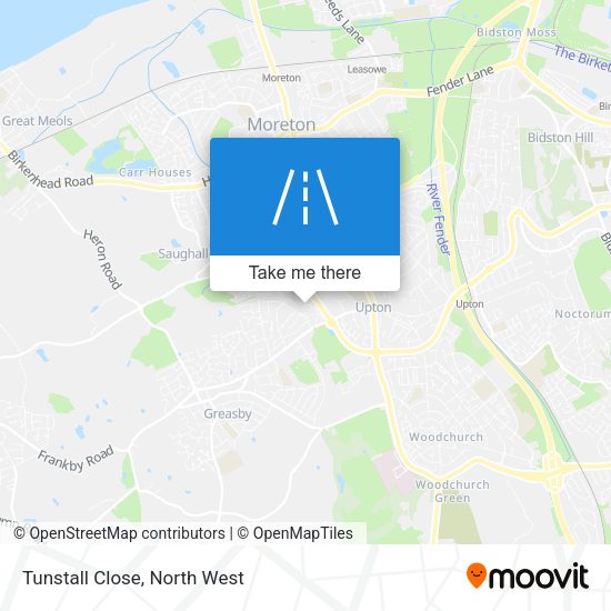 Tunstall Close map