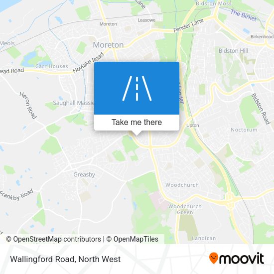 Wallingford Road map