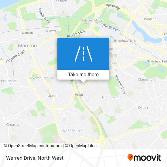 Warren Drive map