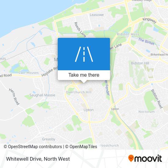 Whitewell Drive map