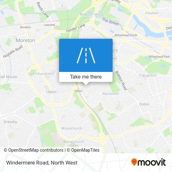 Windermere Road map