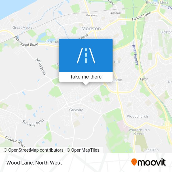 Wood Lane map