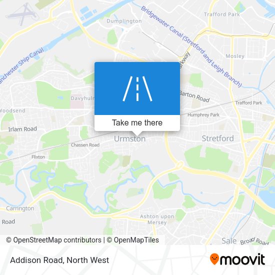 Addison Road map