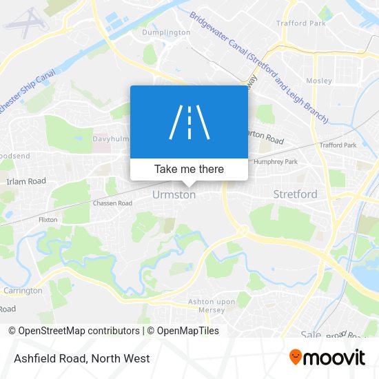 Ashfield Road map