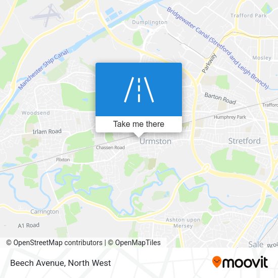Beech Avenue map