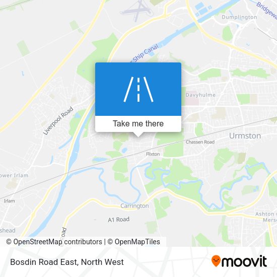 Bosdin Road East map