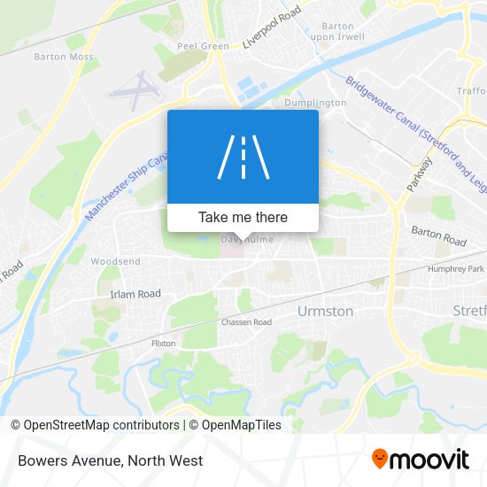 Bowers Avenue map