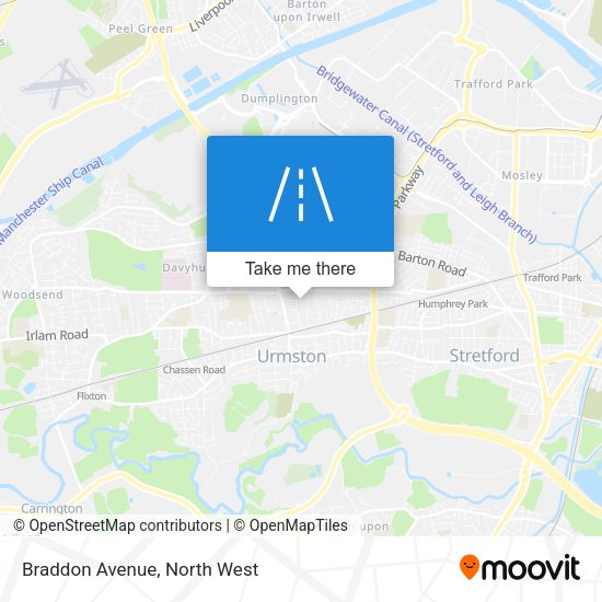 Braddon Avenue map
