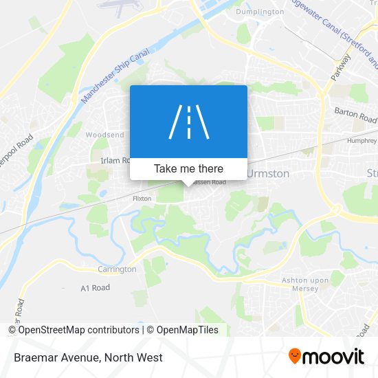 Braemar Avenue map
