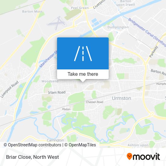 Briar Close map