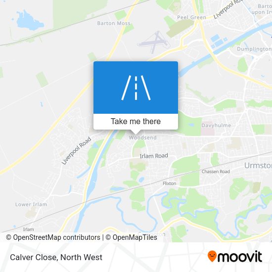 Calver Close map