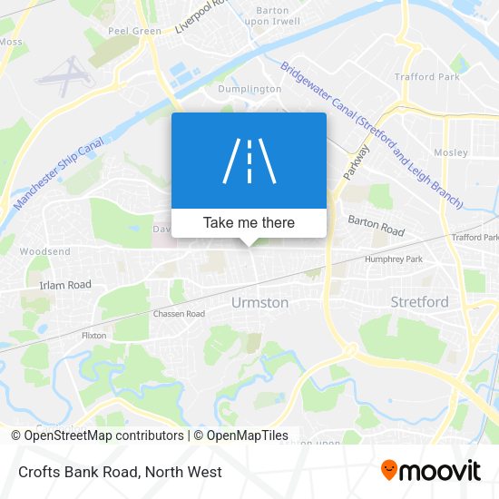 Crofts Bank Road map