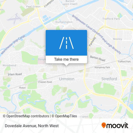 Dovedale Avenue map