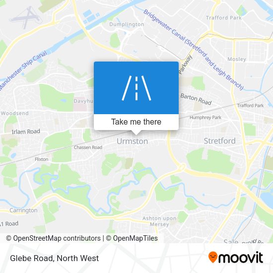 Glebe Road map