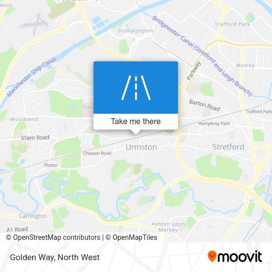Golden Way map