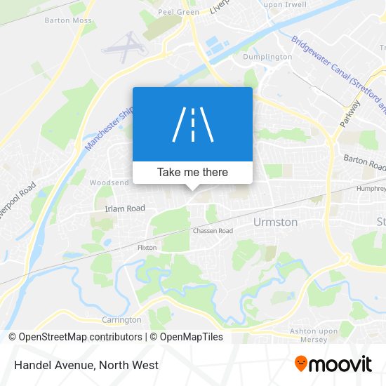 Handel Avenue map