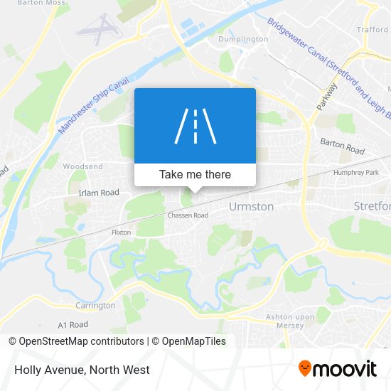 Holly Avenue map