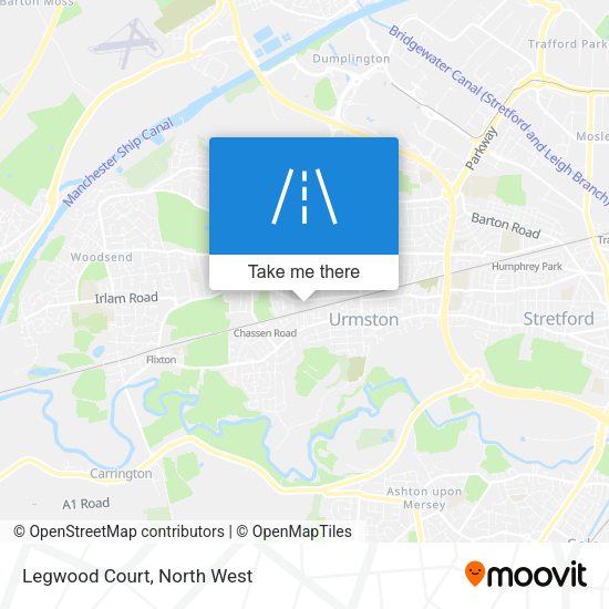 Legwood Court map