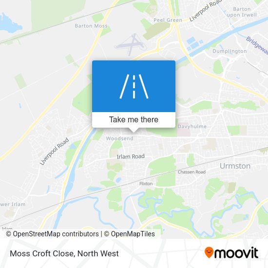 Moss Croft Close map