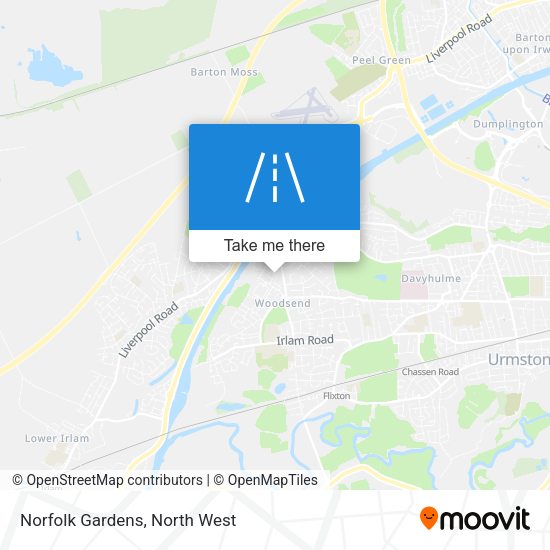 Norfolk Gardens map