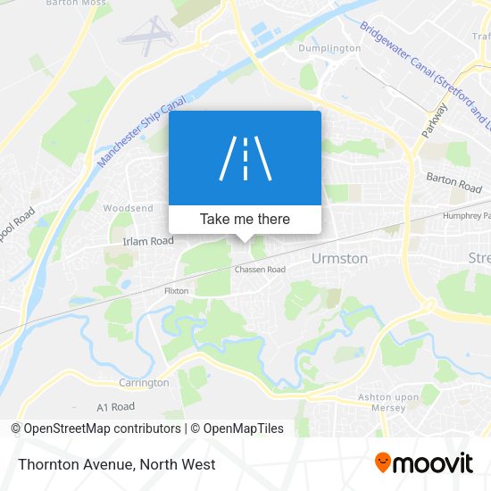 Thornton Avenue map