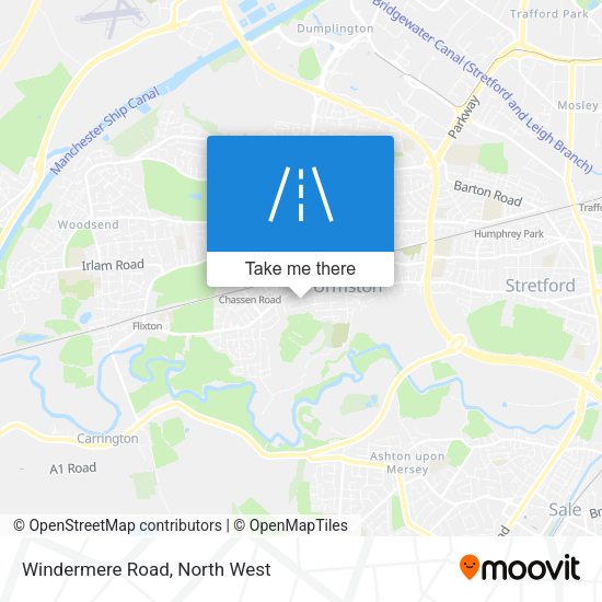 Windermere Road map