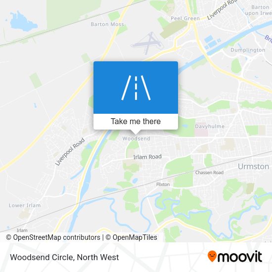 Woodsend Circle map