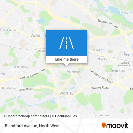 Blandford Avenue map