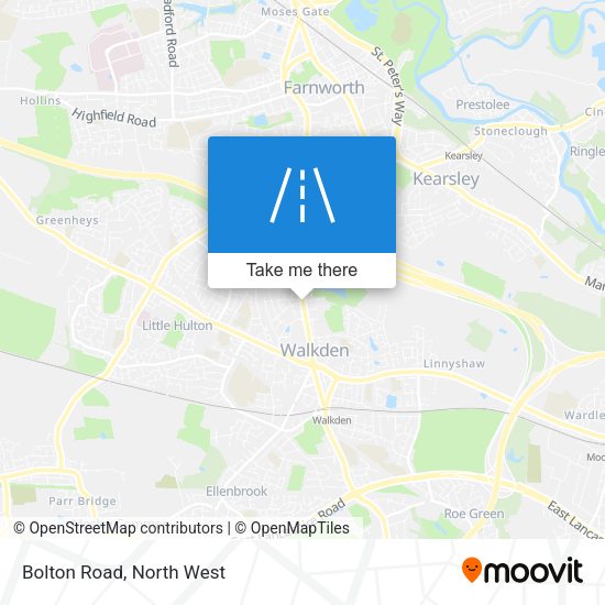 Bolton Road map
