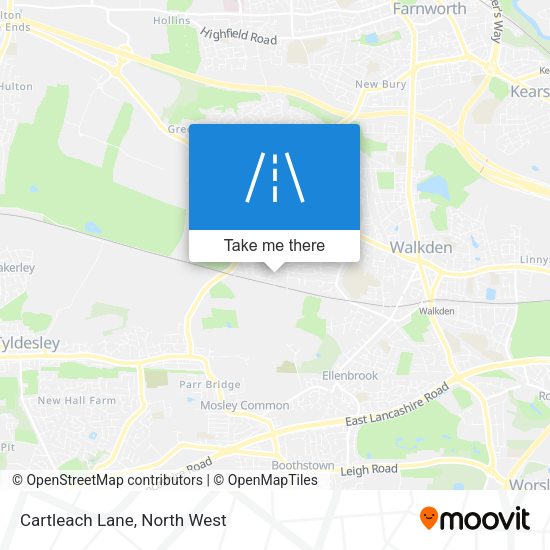 Cartleach Lane map