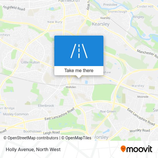 Holly Avenue map