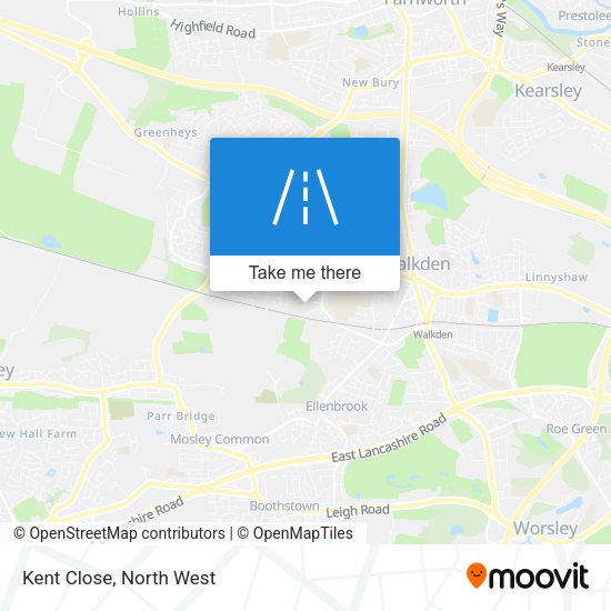Kent Close map