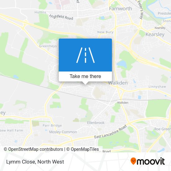 Lymm Close map