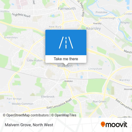 Malvern Grove map
