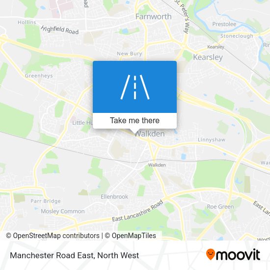 Manchester Road East map