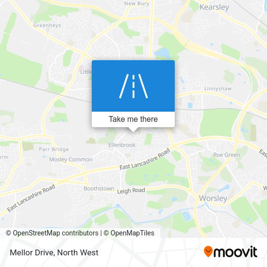 Mellor Drive map