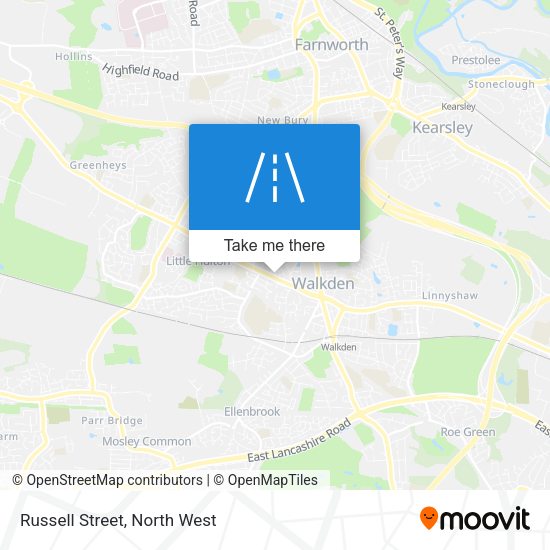 Russell Street map