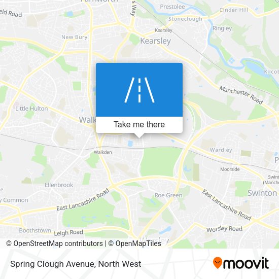 Spring Clough Avenue map