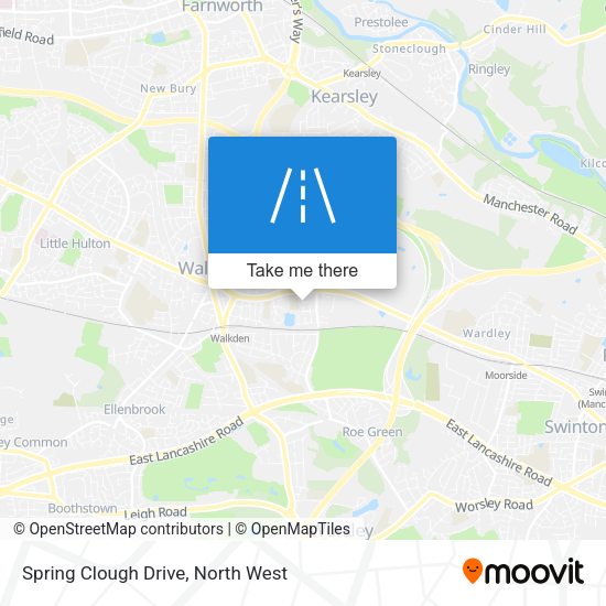 Spring Clough Drive map