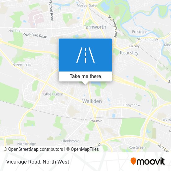 Vicarage Road map